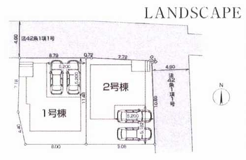 相模原市中央区宮下本町第7　新築戸建全5棟　2号棟の区画図