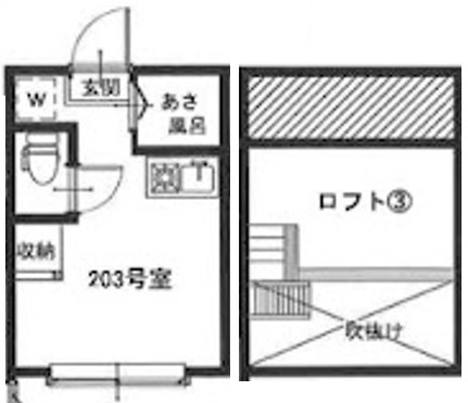 アーバンプレイス方南町の間取り|ロフト付きです