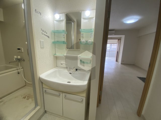 第2大原マンションの独立洗面台