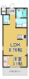 GAZELLENOAH尼崎次屋の間取り