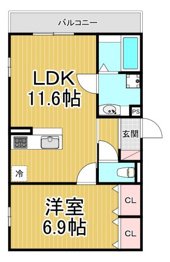 D-room武庫之荘の間取り