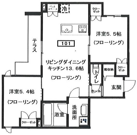 リラクスフォート の間取り