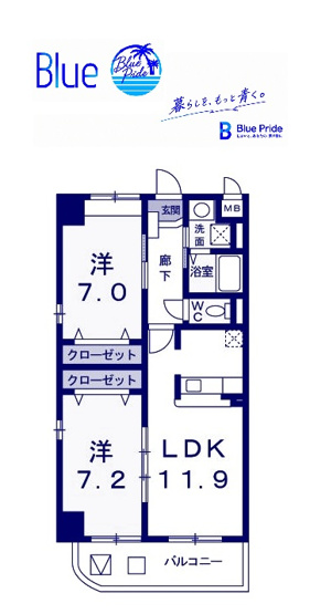 【間取り】 | アルボル　リオ　Ⅰ