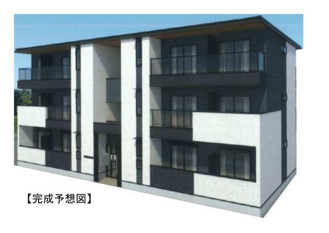 東羽衣６丁目アパートの外観パース
