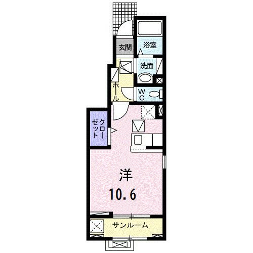 ルヴェ　ソン　ヴェールの間取り