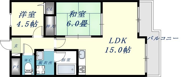 第5大原マンションの間取り