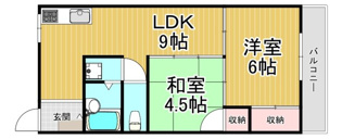 仁川コーポBの間取り