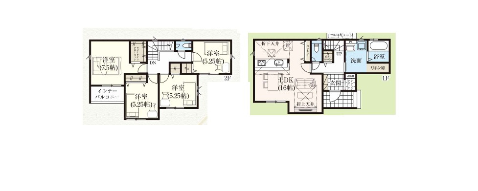 【新築戸建】【オール電化】　いわき市小名浜花畑町2期　全1棟　長期優良住宅の間取り|1号棟の間取り図です。ご参照ください。