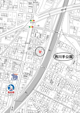 土地　西川手８丁目の地図