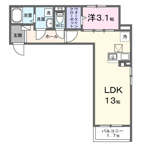 東羽衣６丁目アパートの間取り