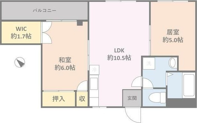 コーポリリック行徳の間取り