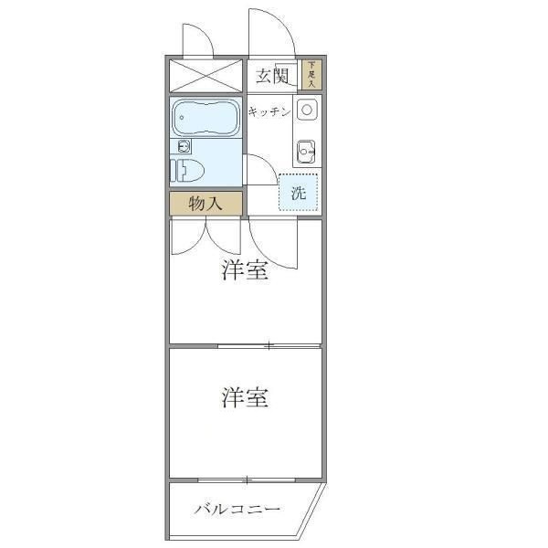 ＩＳＭ　ＨＩＧＡＳＨＩＭＵＫＯＪＩＭＡの間取り|間取りです。