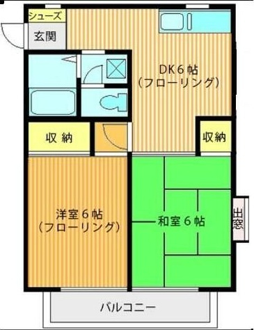 バードハイツ第二の間取り