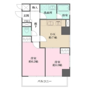 藤和シティコープ飛鳥山公園の間取り|間取りです。