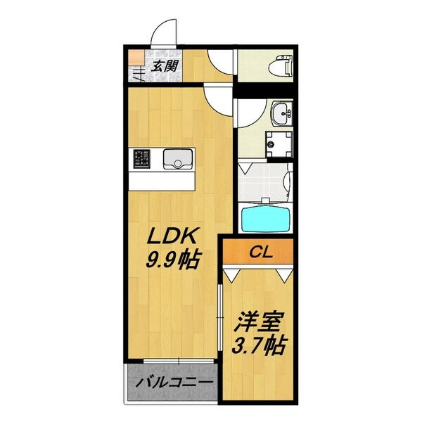 LE COCON 稲沢Ⅴの間取り