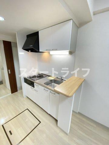 大阪市淀川区木川東４丁目の賃貸マンションのキッチン