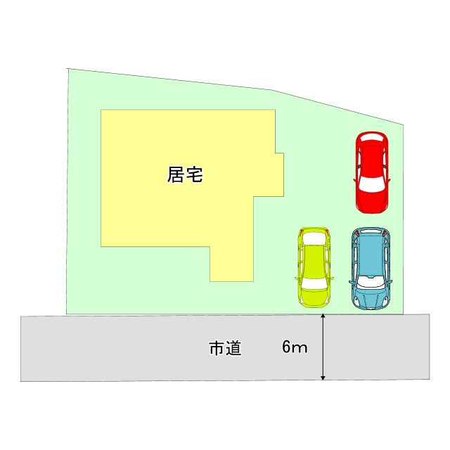 東根市若木23-22の区画図