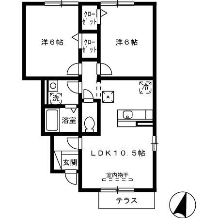 サン・ローズ出水の間取り