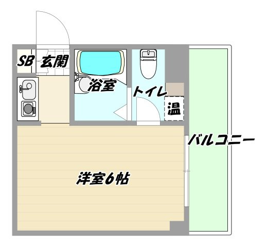 大阪市淀川区東三国１丁目の賃貸マンションの間取り