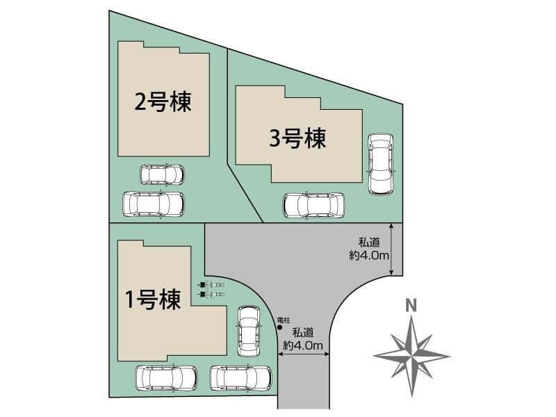戸建 小平市天神町３丁目の区画図