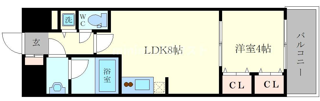 リアライズ花園町駅前の間取り