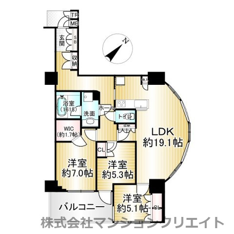 シンフォニアガーデン福井の間取り|現況と間取図が異なる場合は現況を優先とします。