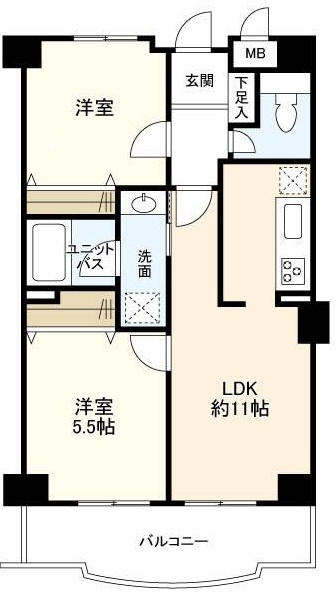 ドミール・エスポワールの間取り|間取りです。