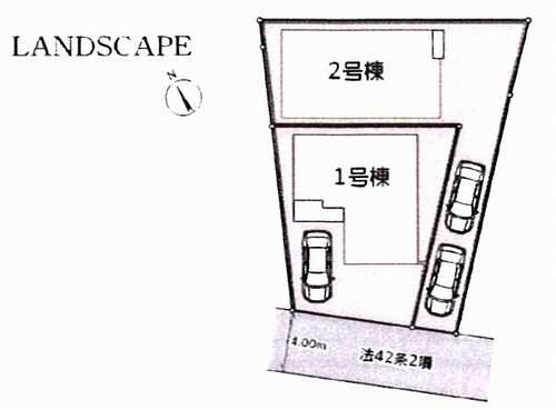 南区相武台1丁目　新築戸建全2棟　2号棟の区画図