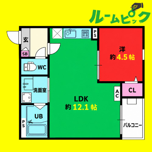 Jack aichiⅠ　名古屋市賃貸　仲介手数料無料の間取り