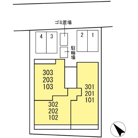 maison SOLARE　　刈谷市近郊の賃貸ならクラスホーム刈谷店の区画図