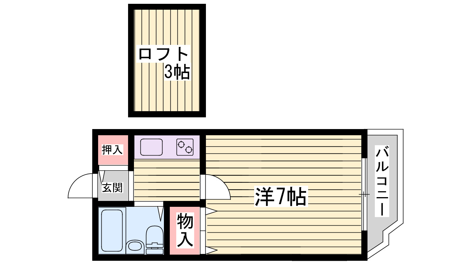 ジュネス西明石の間取り