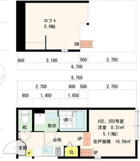 ＦＩＯＲＩＲＥⅡの間取り