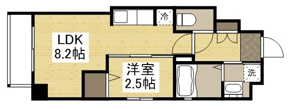 月光　千日前の間取り