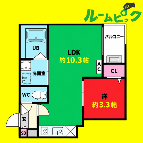 Jack komotohommachiⅡ　名古屋市賃貸　仲介手数料無料の間取り