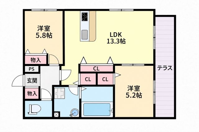 プリムール都島の間取り