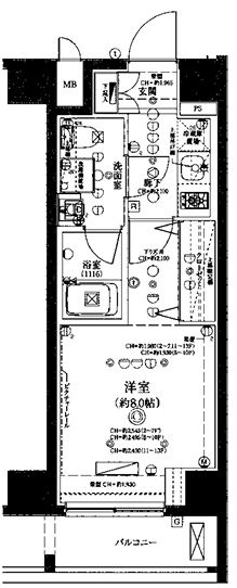 ディアレイシャス尾久駅前の間取り|間取りです。