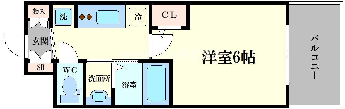 エステムコート大阪WESTⅡの間取り