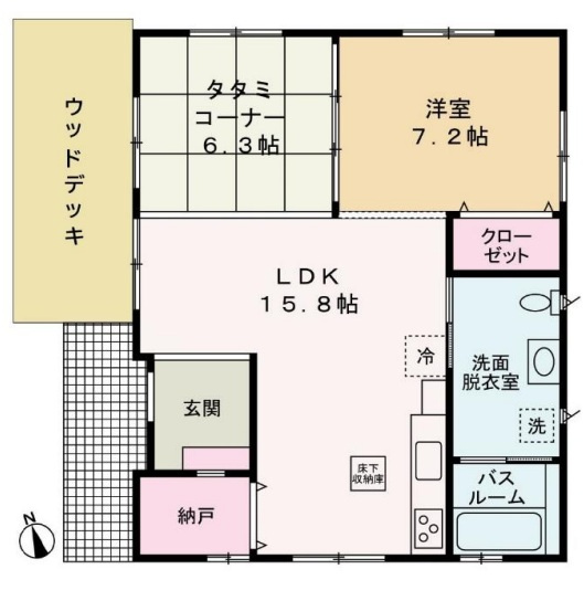 【間取り】 | 間取りは2LDKになります。