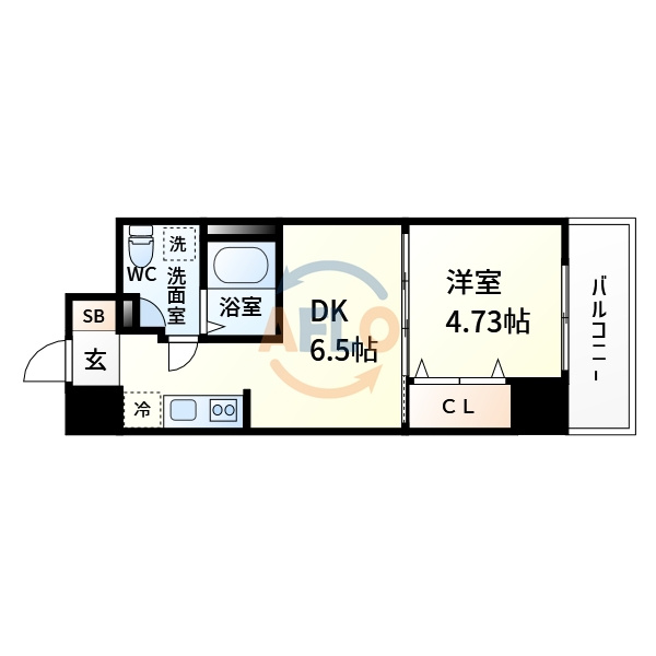 サンレムート江坂1stの間取り|サンレムート江坂1st　間取り