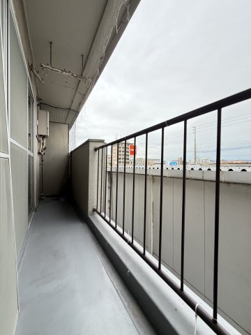 タカシハイツのバルコニー
