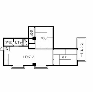タカシハイツの間取り