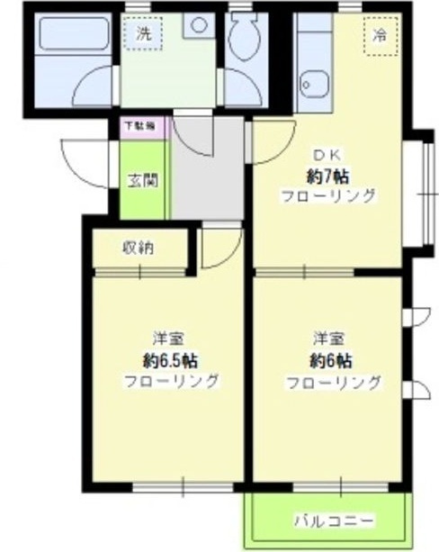 フォーレスト八雲の間取り|間取りです。
