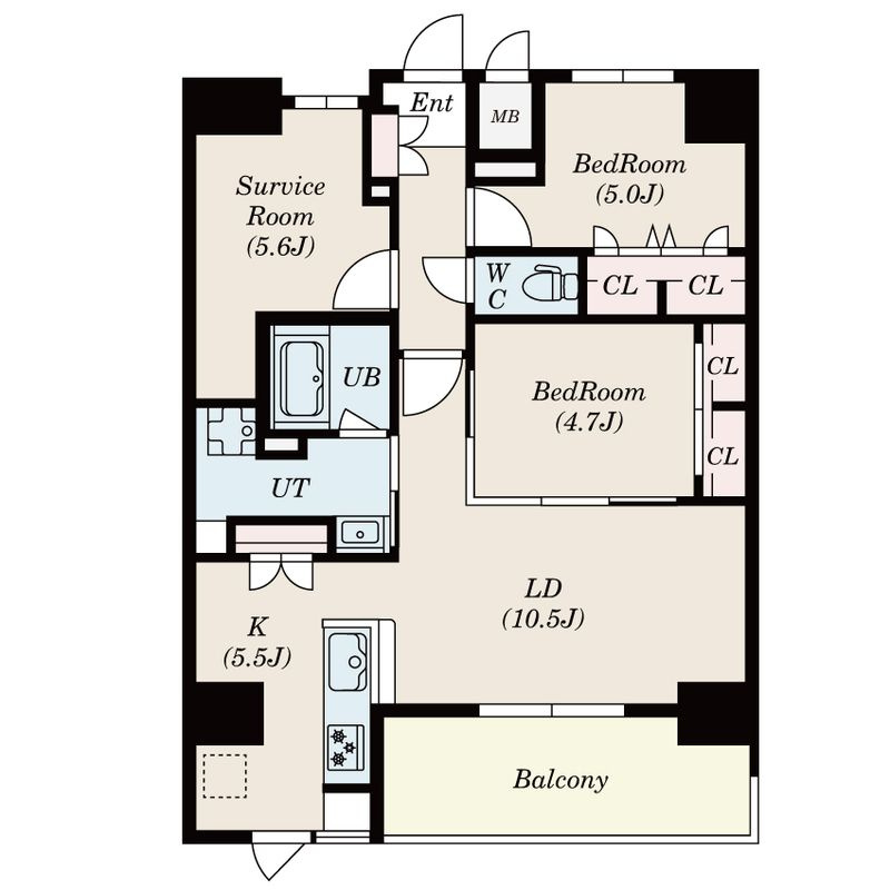 S-RESIDENCE伊都Attirantの間取り