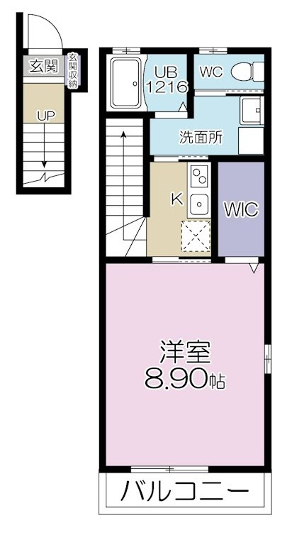 エスパーダ小竹町 の間取り|間取りです。