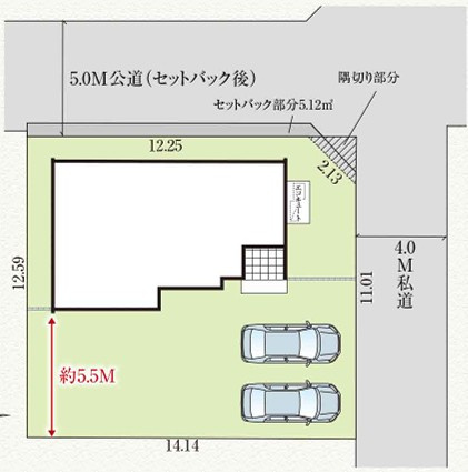 【新築戸建】　いわき市平中神谷4期の区画図|区画図です。ご参照下さい。