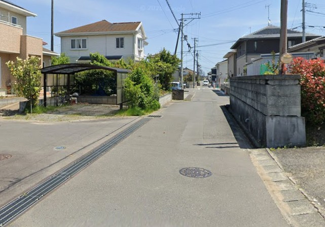 【新築戸建】　いわき市平中神谷4期の前面道路含む現地写真|北側5ｍ公道