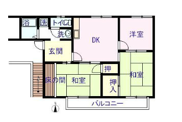 叶い坂 2の間取り