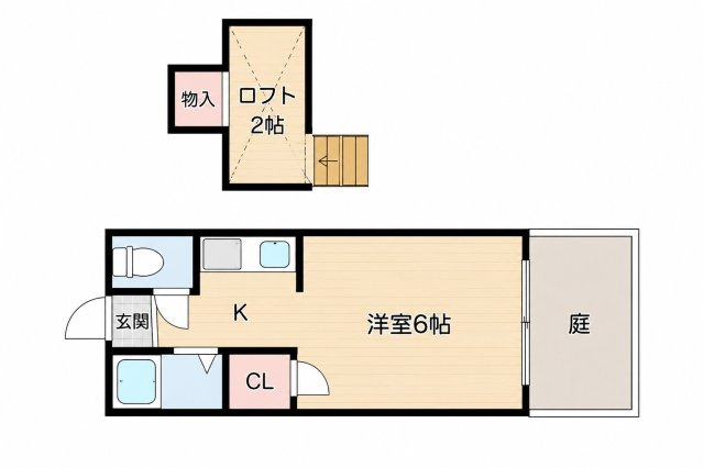 エル二日市の間取り|別号室タイプ