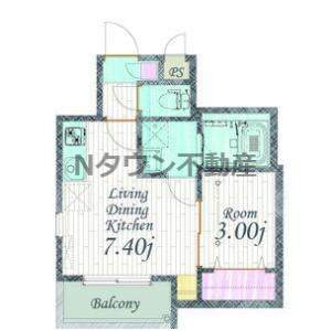 【間取り】 | Cherim 本陣十王町 South | 間取りです。