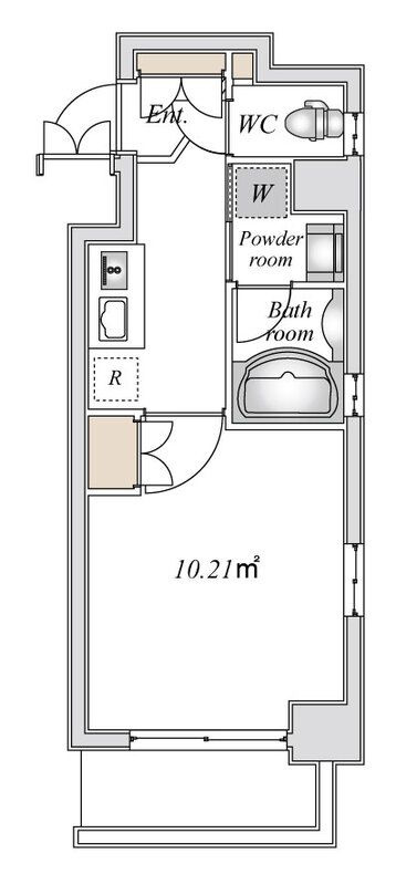 エスティメゾン登戸の間取り